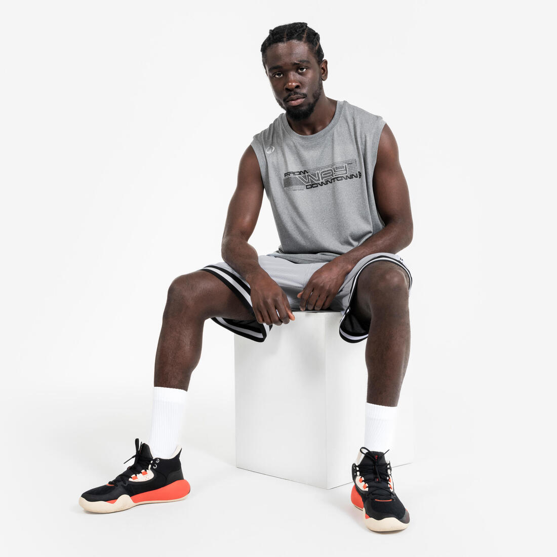 MAILLOT DE BASKETBALL SANS MANCHE HOMME/FEMME - TS500