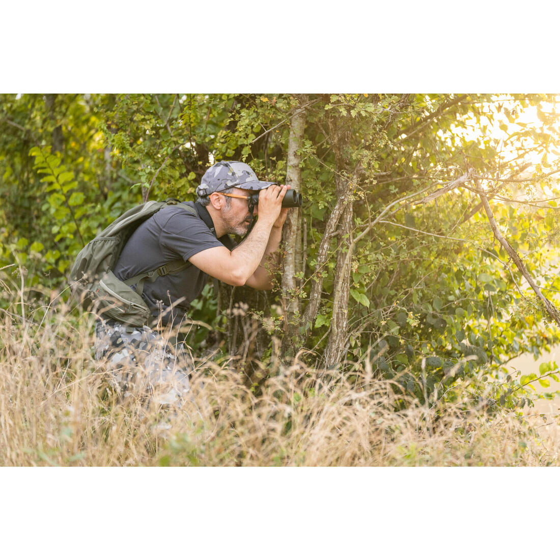 PANTALON CARGO RESISTANT STEPPE 300 CAMOUFLAGE WOODLAND