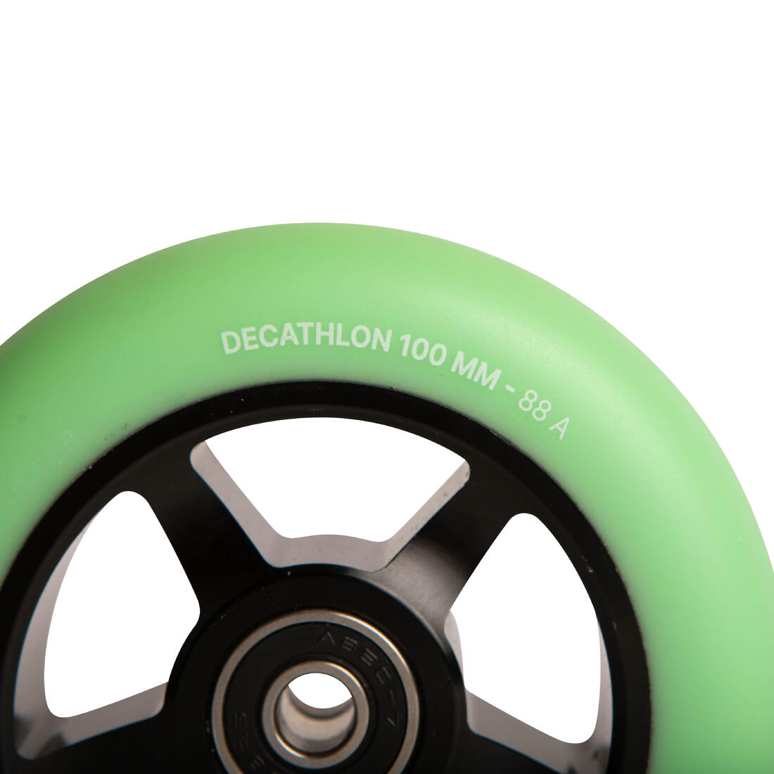 Roue trottinette freestyle core alu noir pu 100 mm