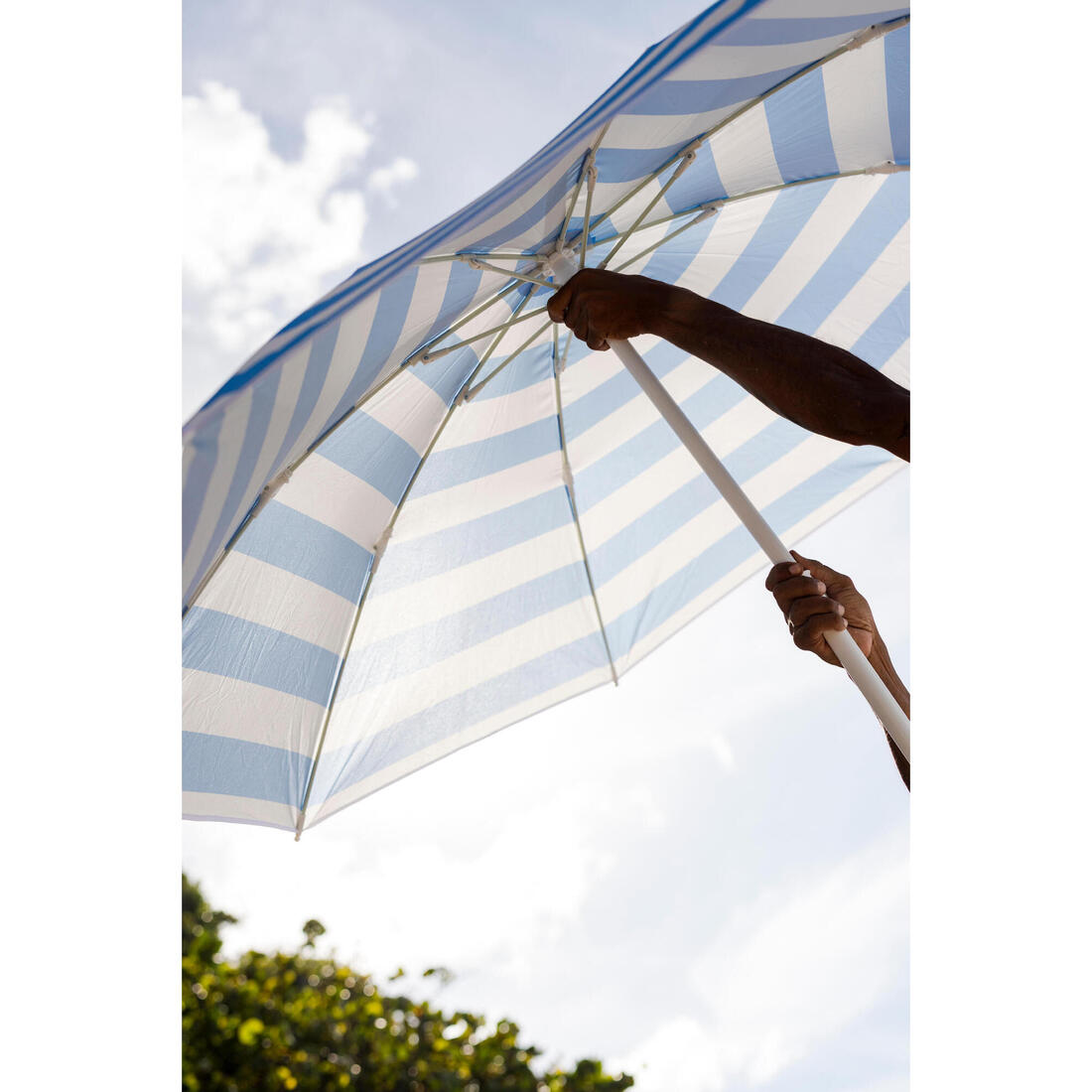 Parasol de plage compact 2 places upf 50+