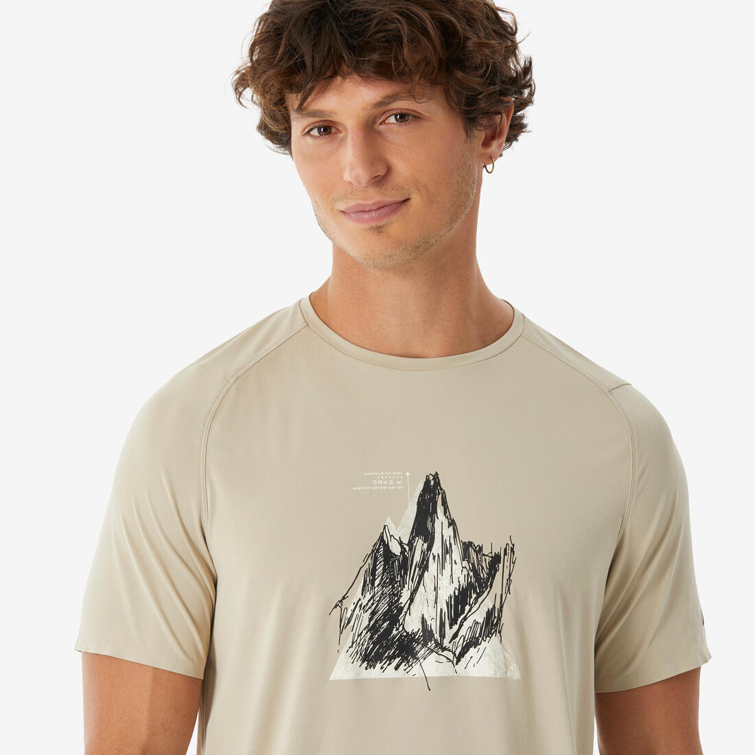T-shirt de randonnée manches courtes - MH500 - homme