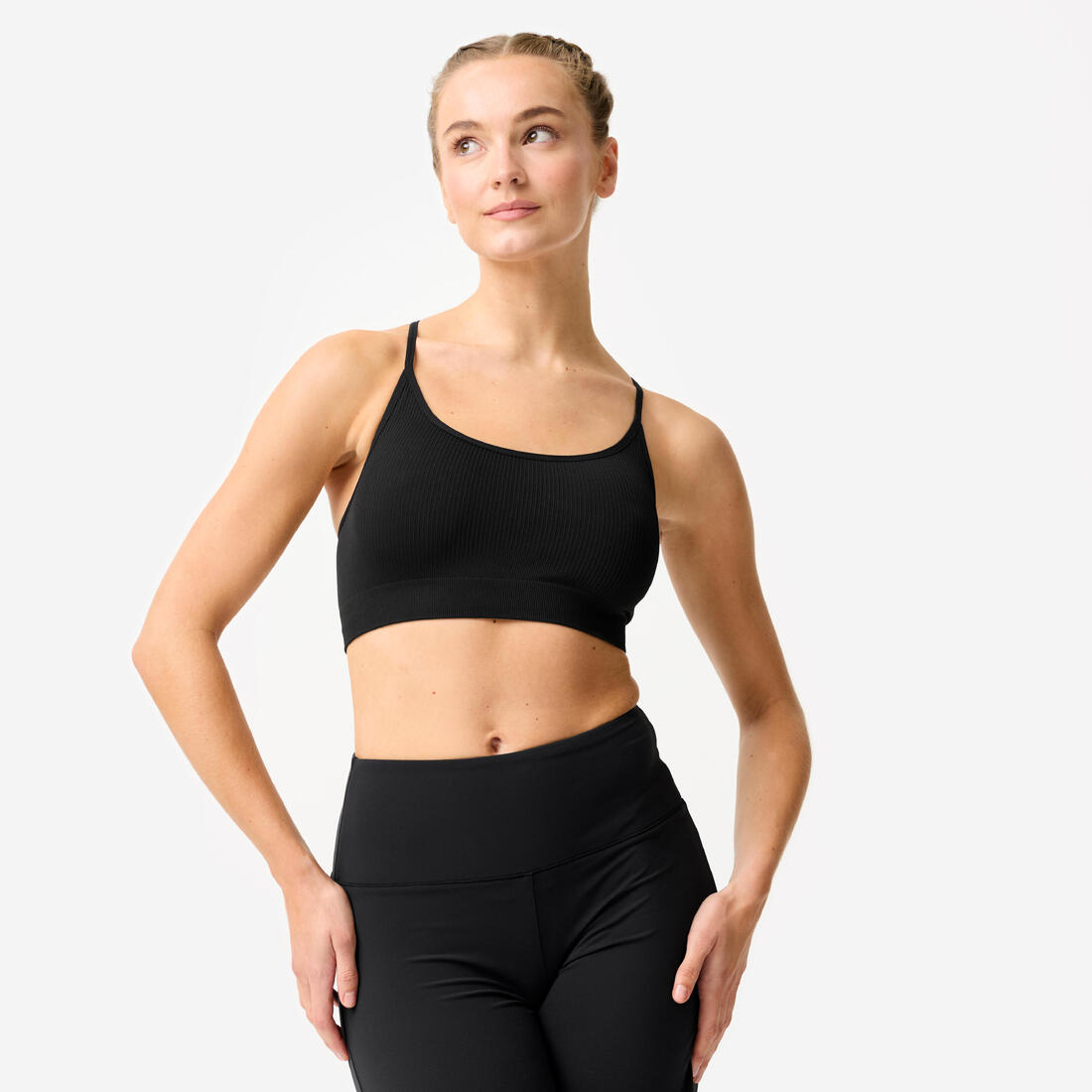 Brassière bralette côtelée femme