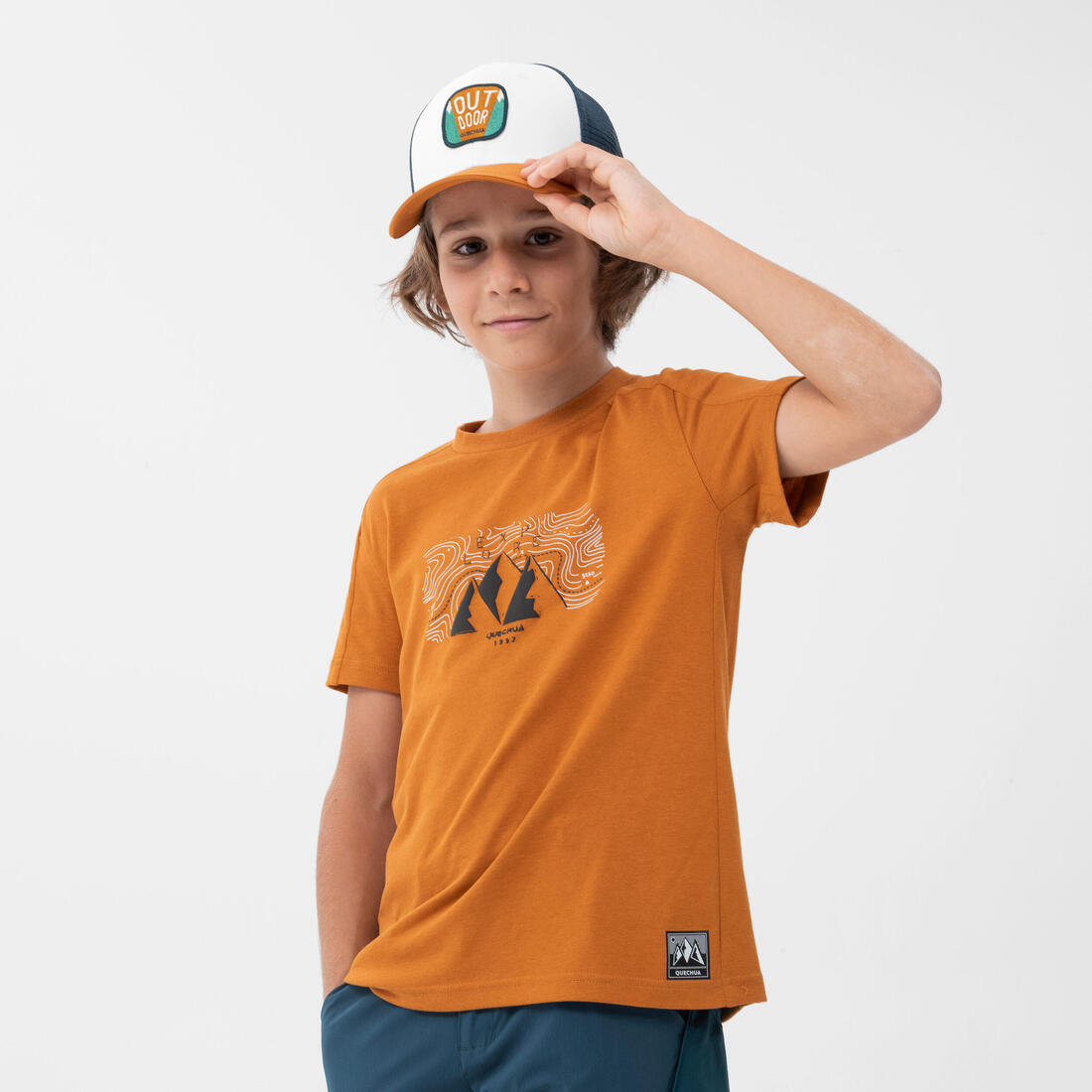 Casquette de randonnée 7-15 ans enfant, MH500 Trucker