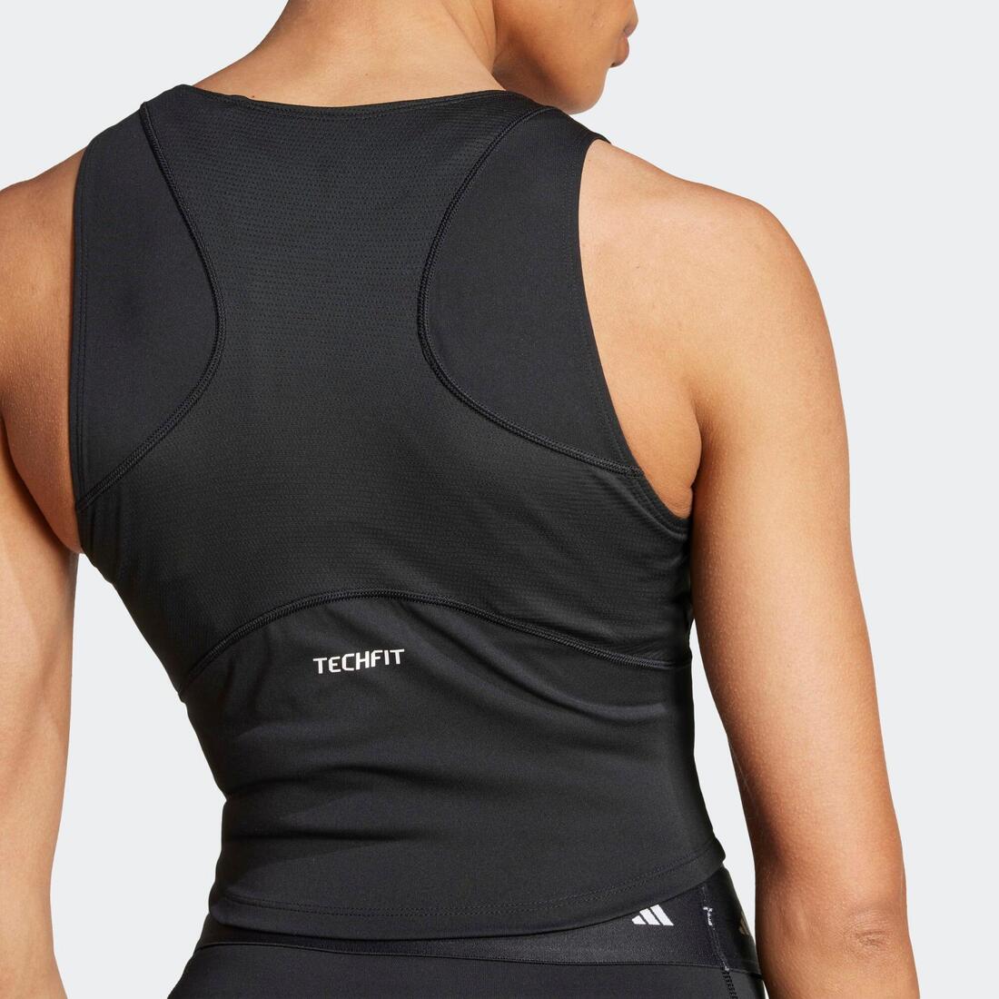 Débardeur de fitness femme, noir
