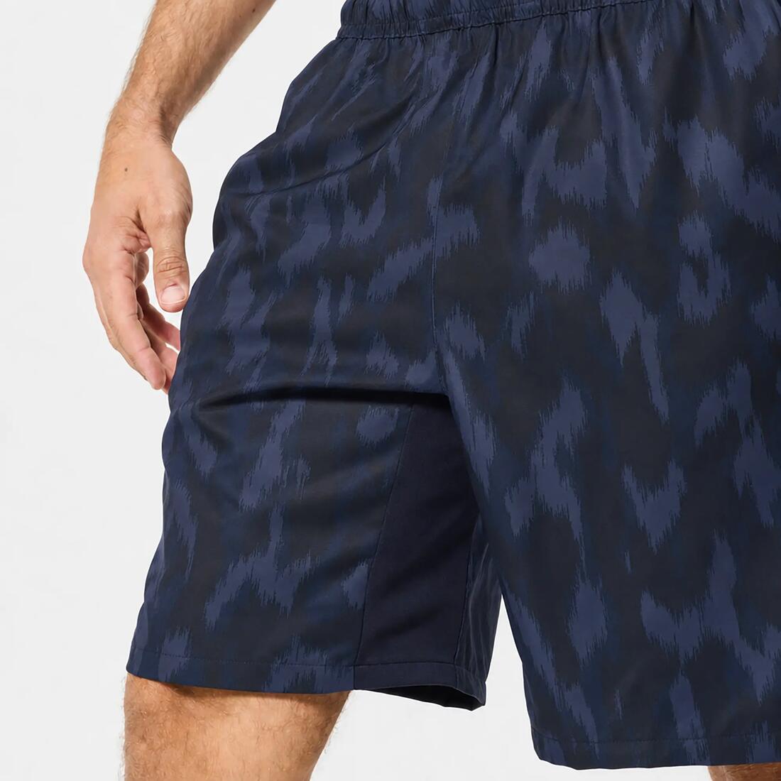 Short de fitness respirant poches zippées homme