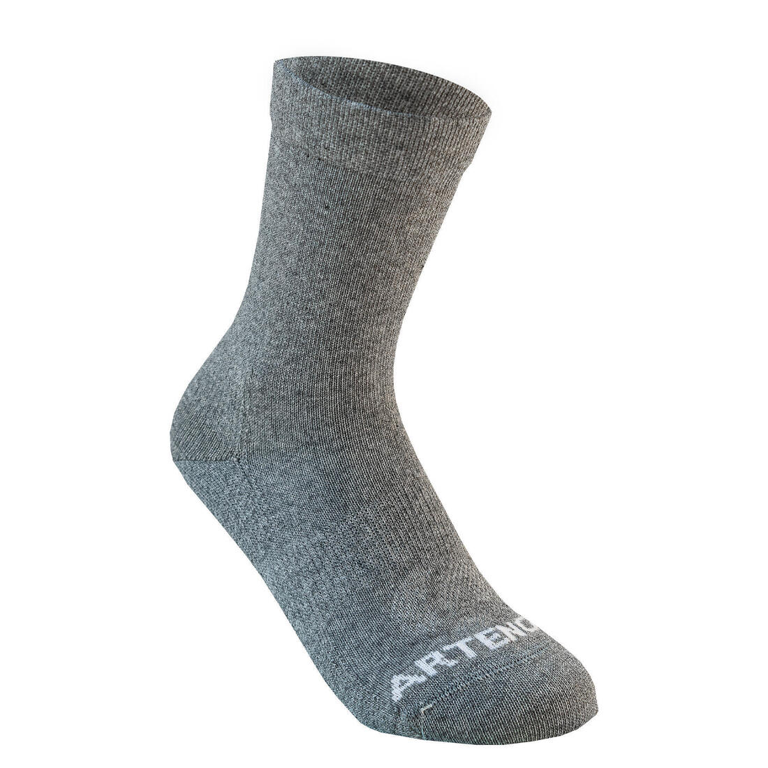 CHAUSSETTES DE SPORT ENFANT HAUTES ARTENGO RS 160 BLANC MARINE BLANC LOT DE 3