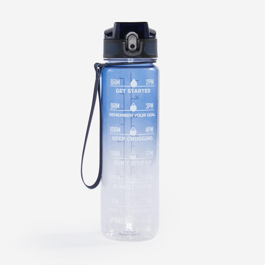 Gourde de fitness motivation 1 litre