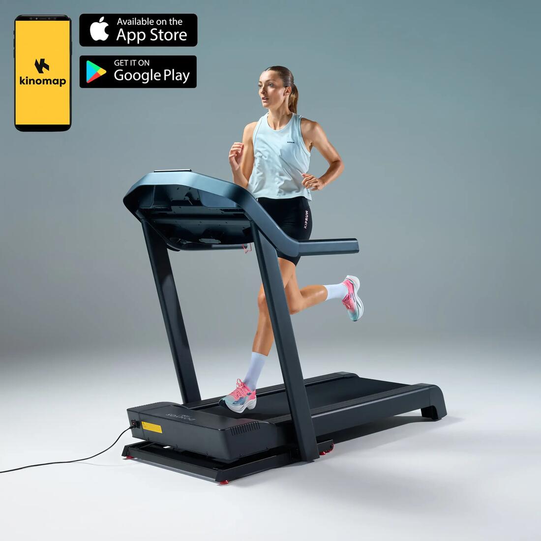 Tapis de course pliable et inclinable 18km/h, T900D