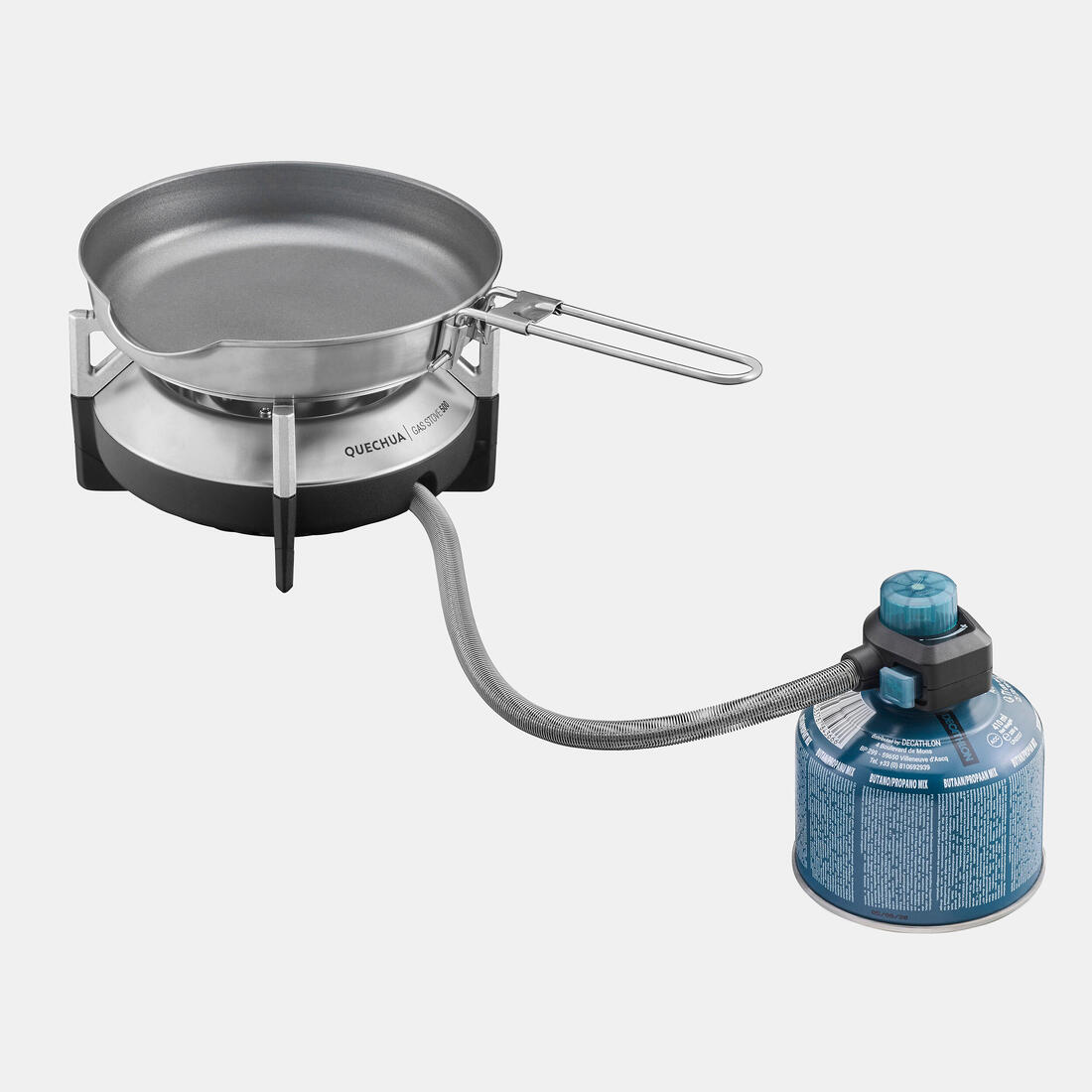 Réchaud 500 de camping à gaz déporté 1 feu compact avec allumage piezo - 3500W