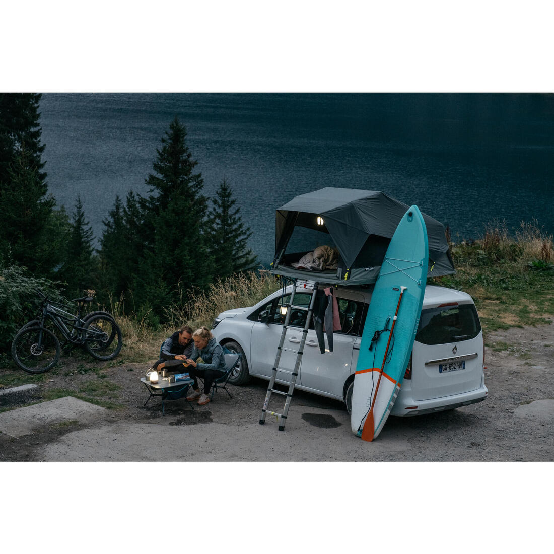 Tente de toit gonflable mh900 fresh & black 2 personnes