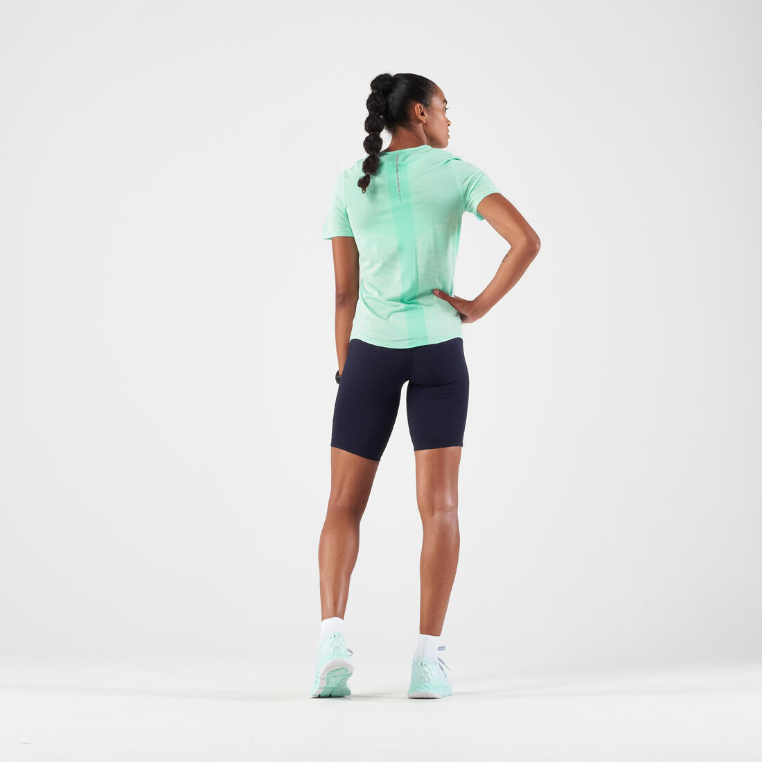 T-shirt running & trail sans couture femme - kiprun run 500 confort