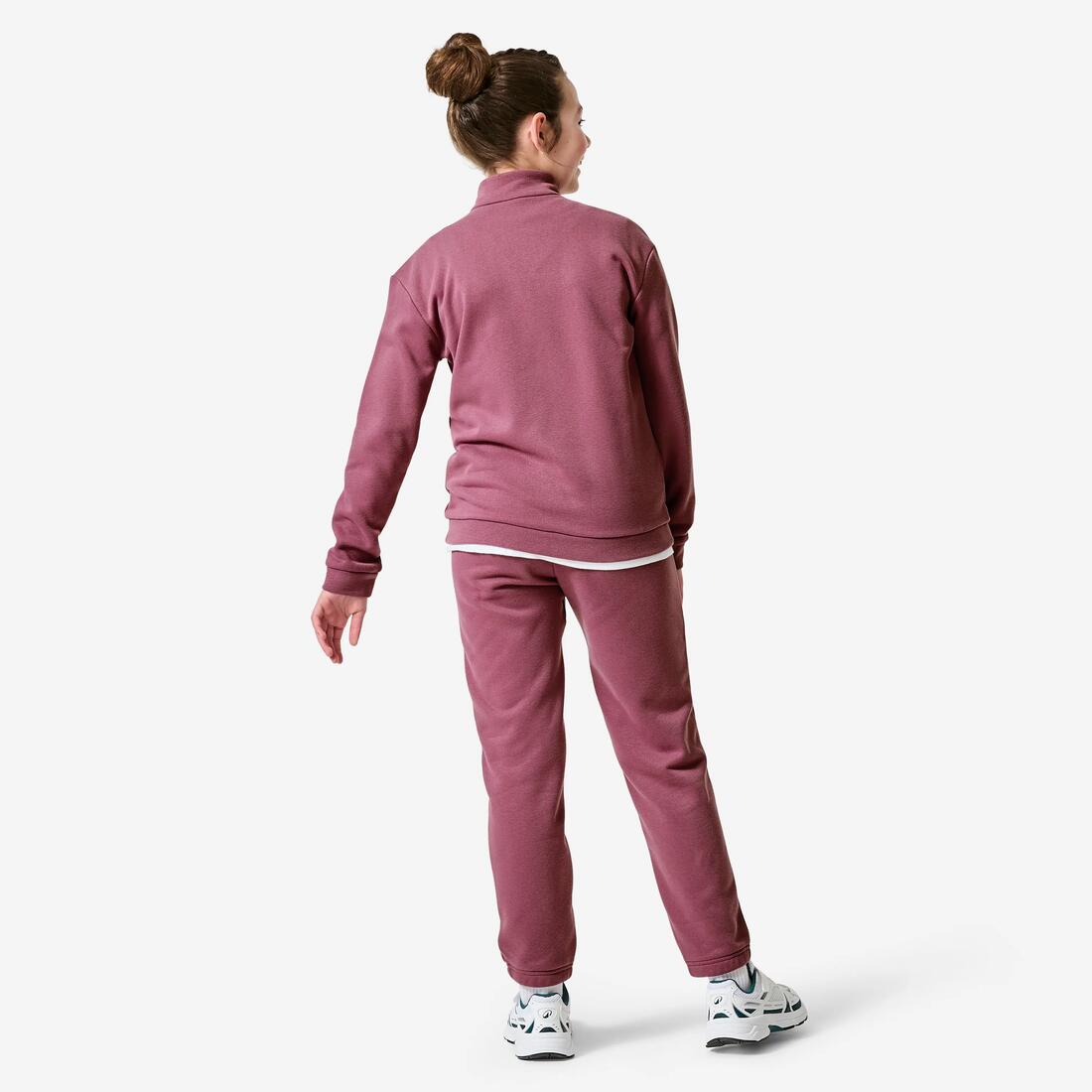 Survêtement en molleton chaud fille, violet
