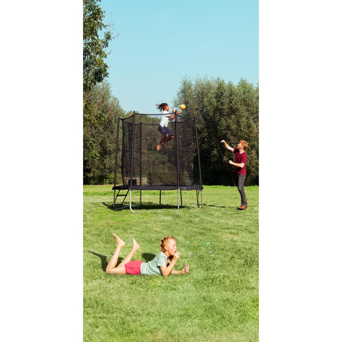 Trampoline rond avec filet de protection, Trampoline 240