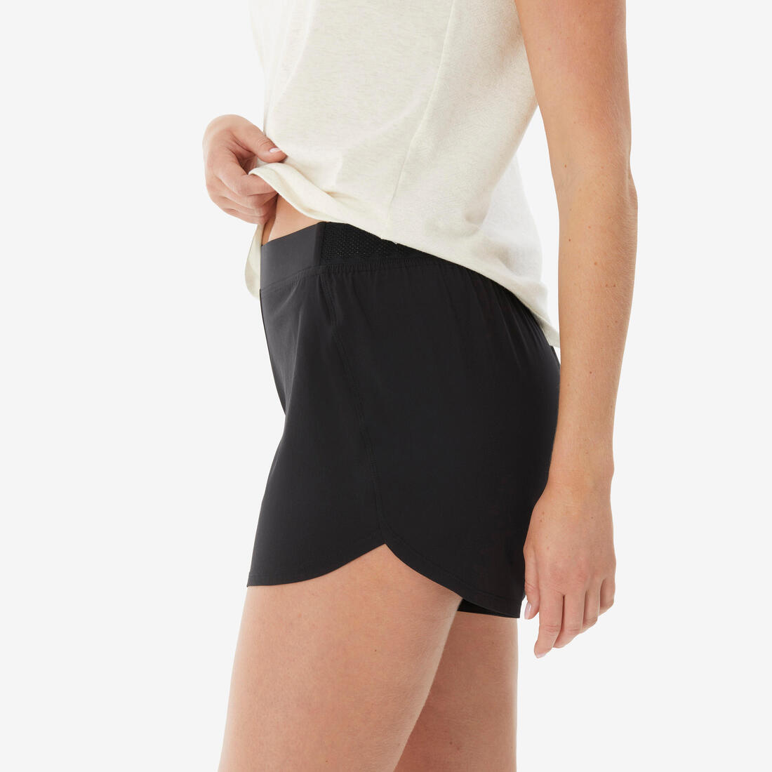 Shorty sous-robe de randonnée femme, NH100 noir