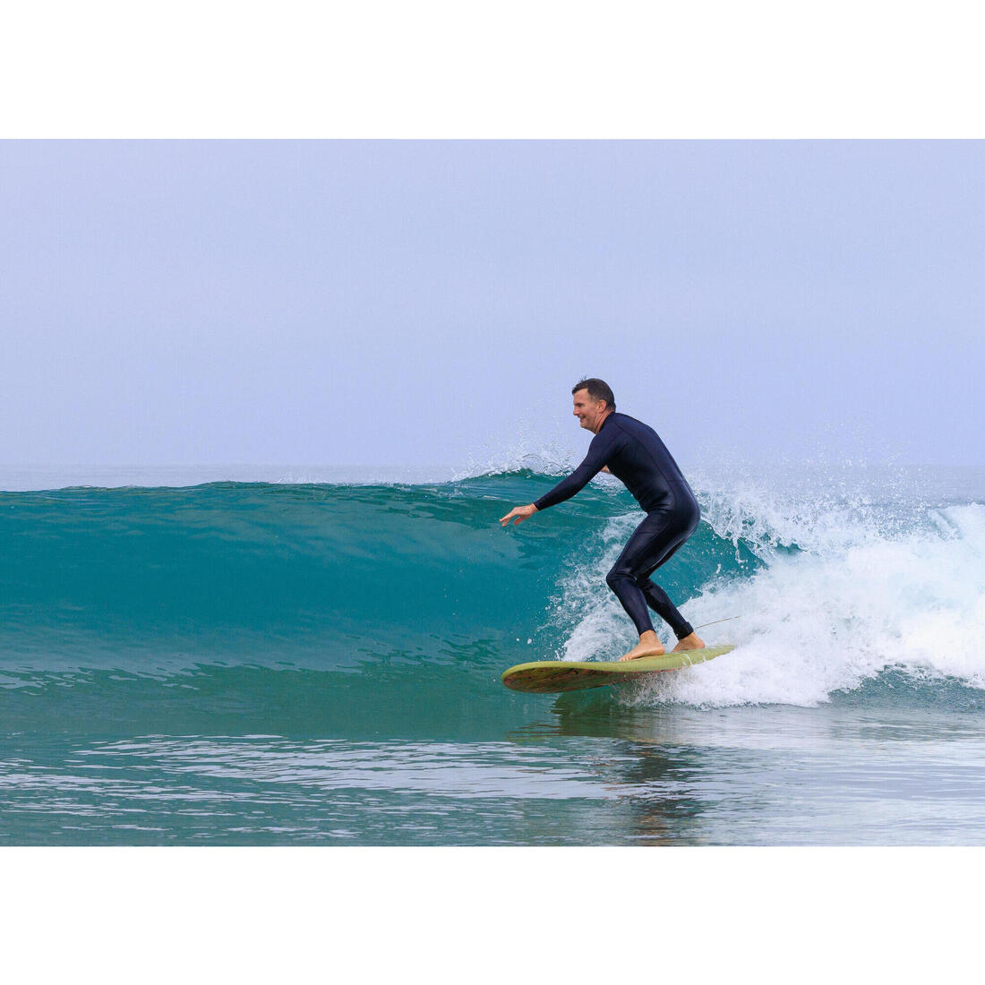 Combinaison intégrale surf, caoutchouc naturel 2/2 mm Homme, Yulex 100 bleu
