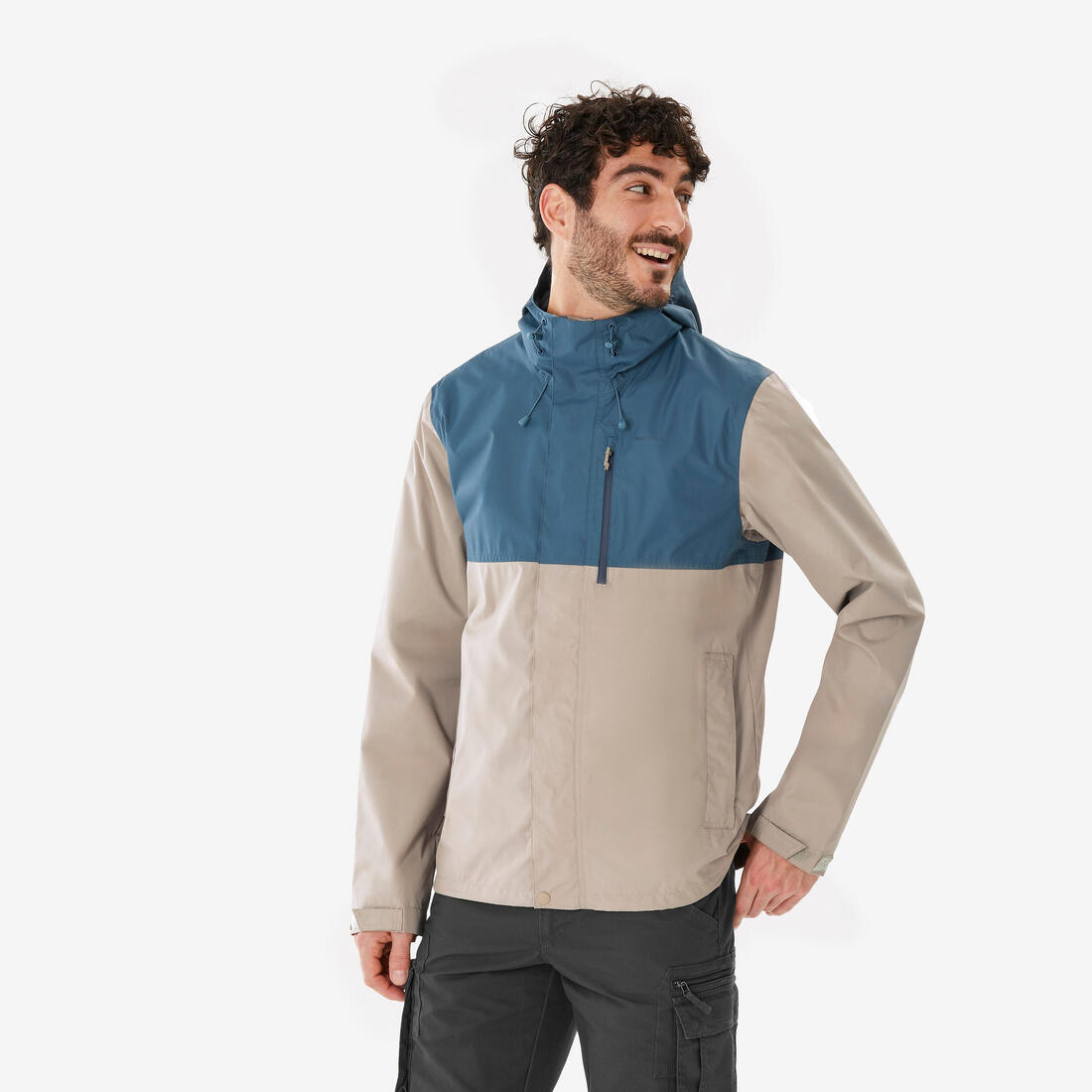 Veste imperméable de randonnée - nh500 imper - homme