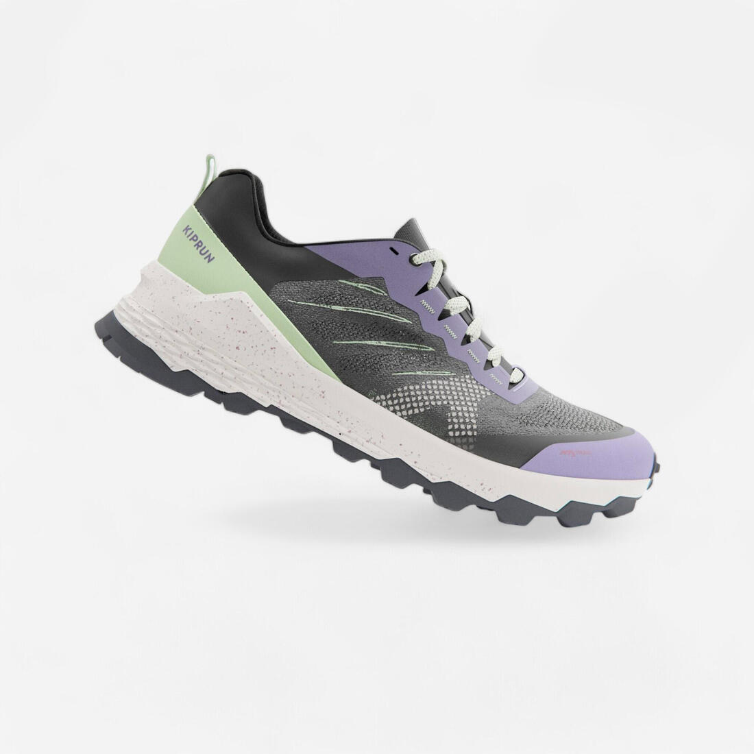 Chaussures de running trail femme, Kiprun mt3, noir fumé