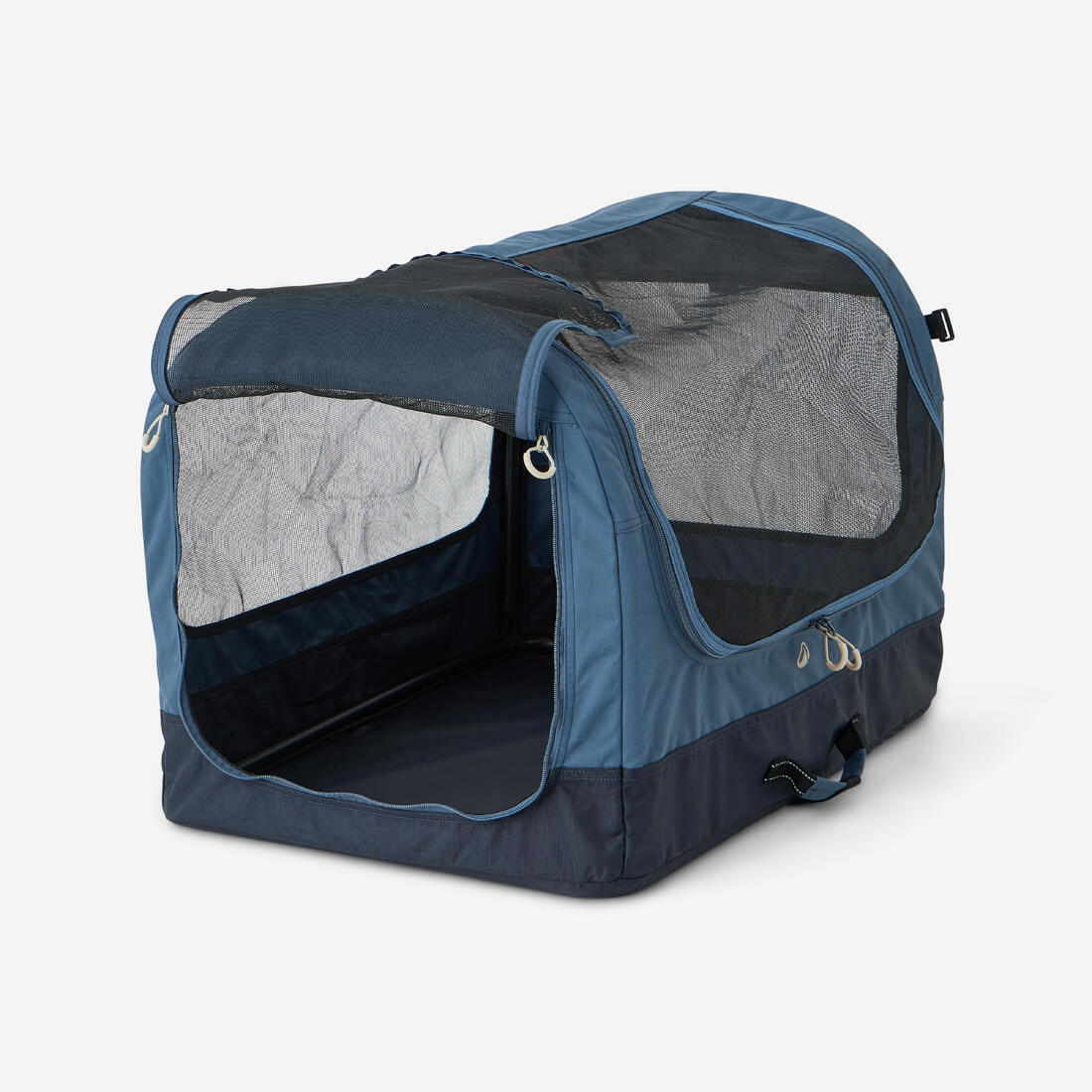 Caisse de transport pliable pour 1 chien, bleue