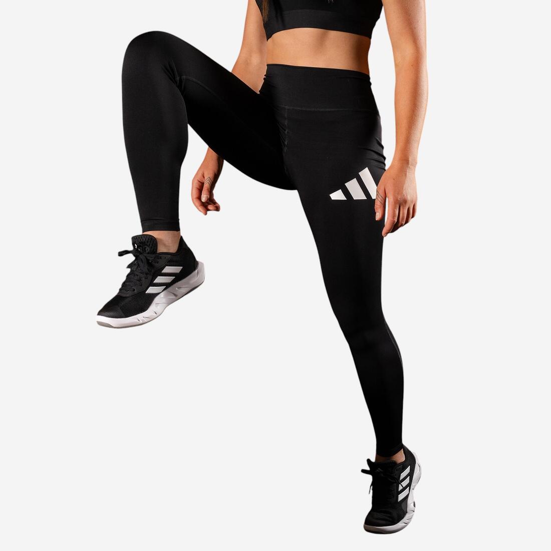 Legging imprimé logo femme - noir – 8912186