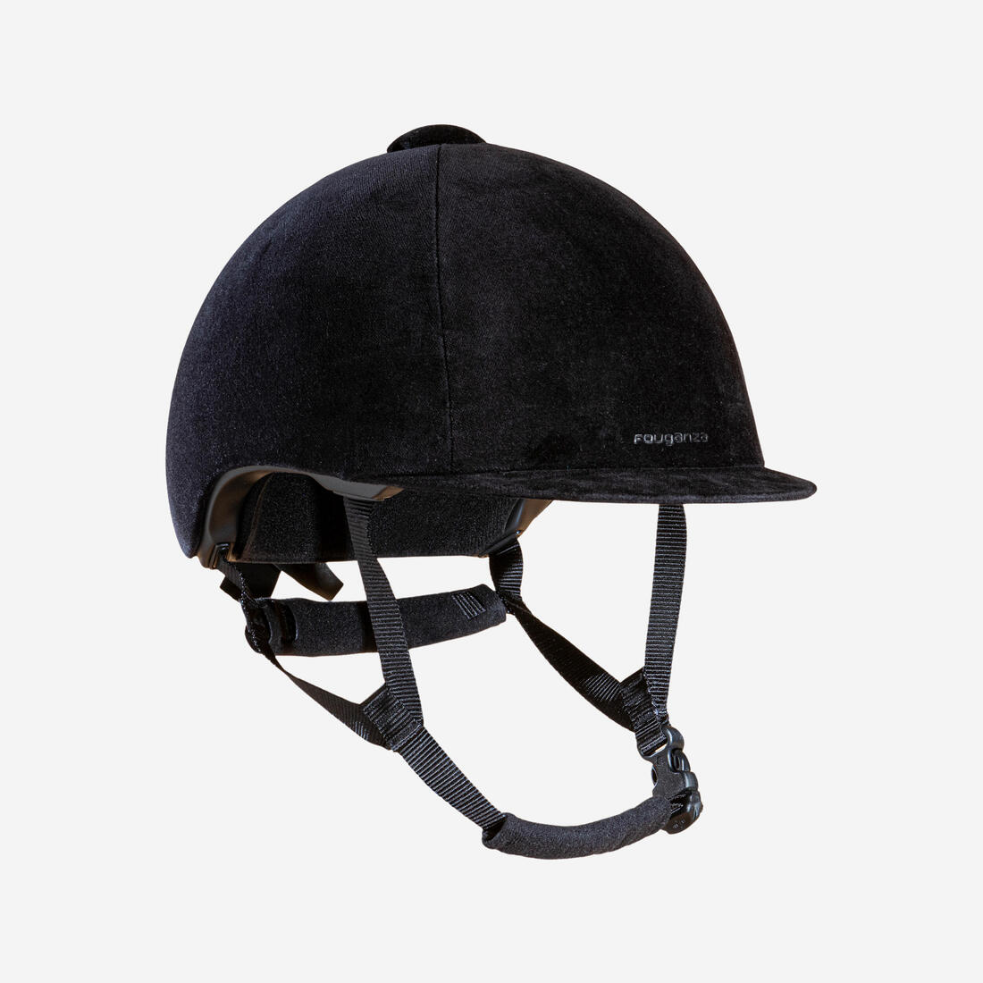 Casque équitation adulte et enfant - 140 velours noir – Default