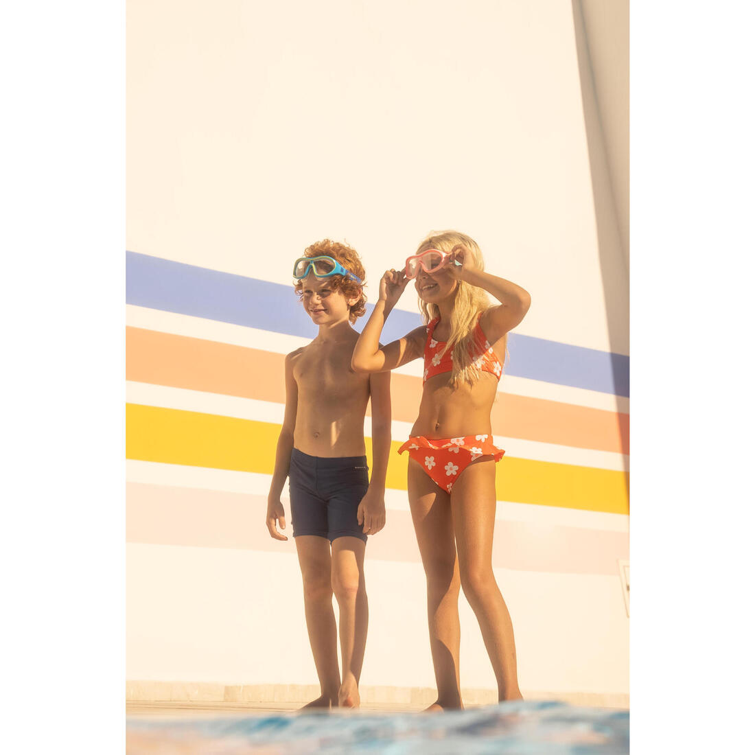 Bas de Maillot de Bain de Natation Lila Fille