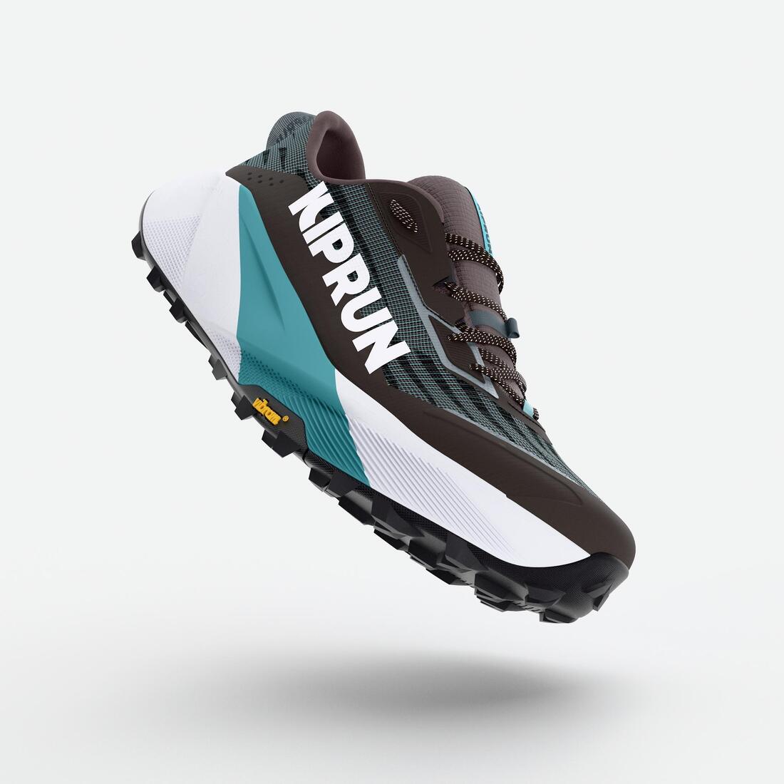 Chaussures de running trail femme, Kiprun kipsummit max gris et