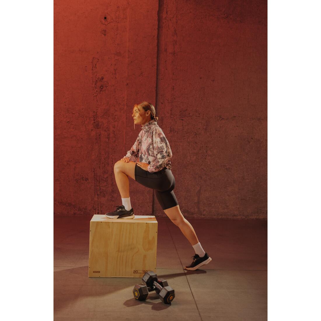 Cycliste de cardio extensible femme, noir