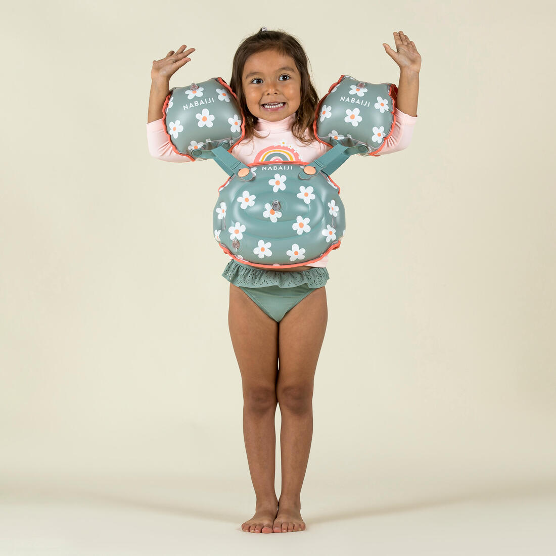 Brassards De Piscine Evolutif Enfant - Tiswim print savane