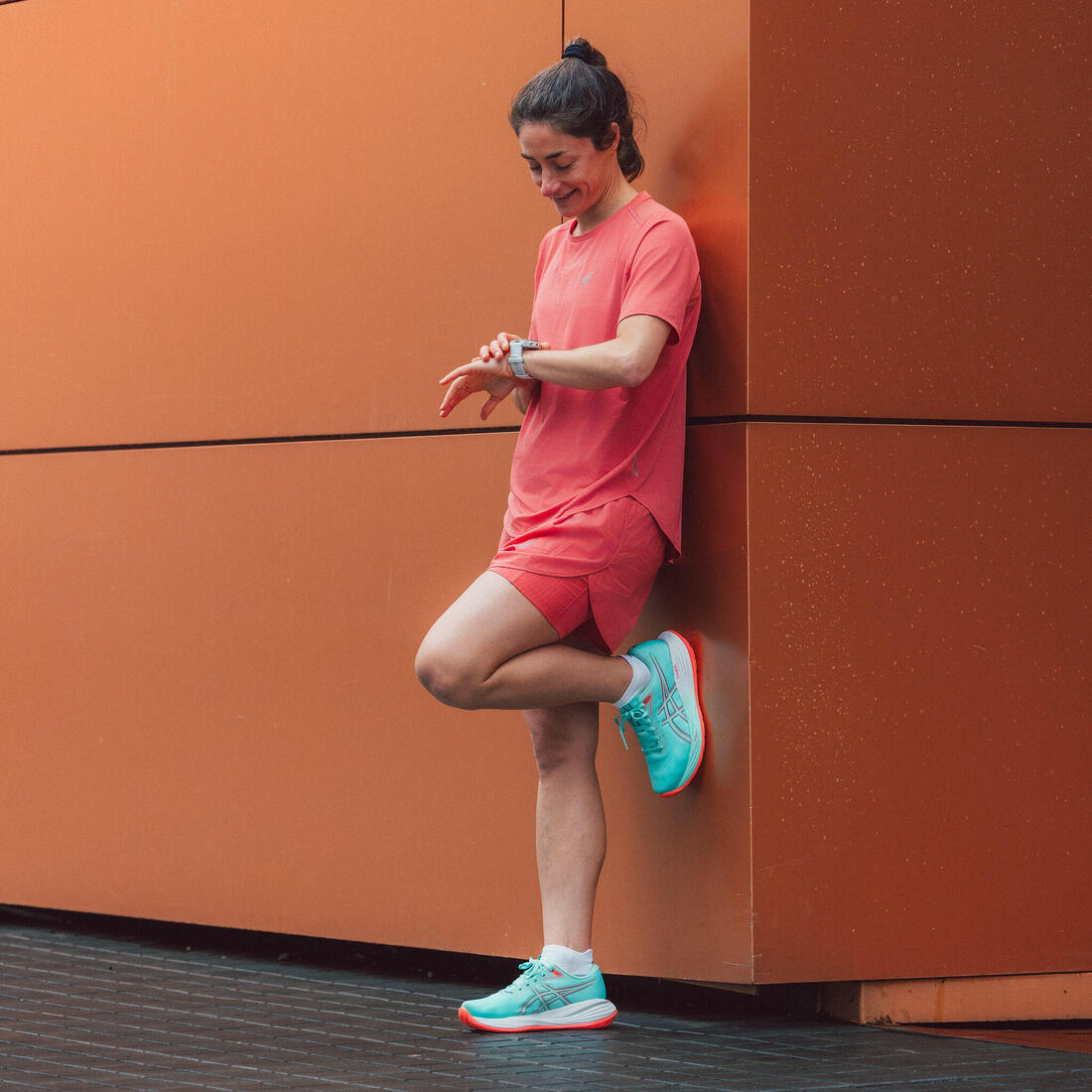 Chaussure de running femme, Asics Gel Stratus 5 turquoise et