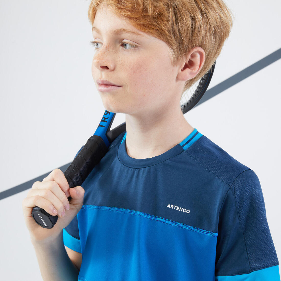 T-shirt de tennis garcon - TTS dry