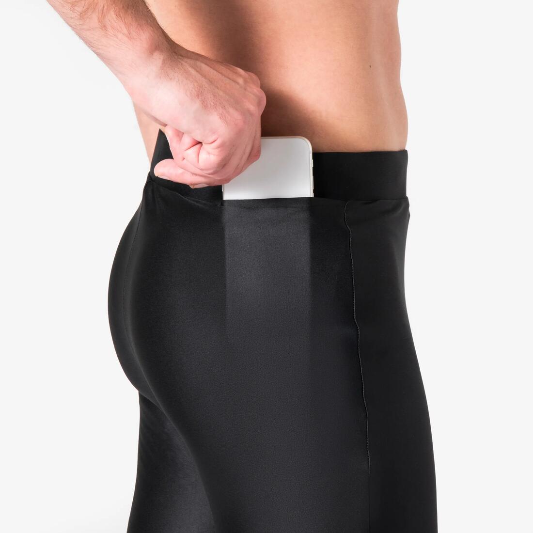 Collant de running respirant homme - kiprun run 100 dry noir