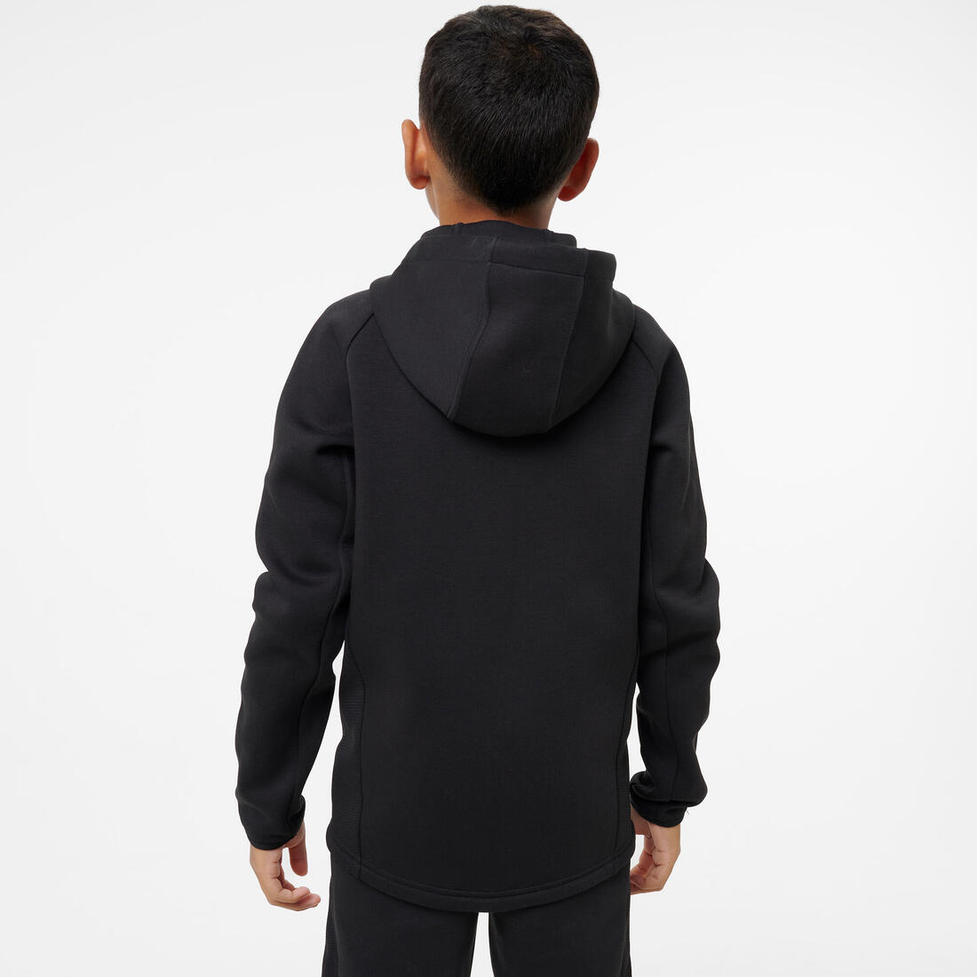 Veste zippée à capuche enfant, noir