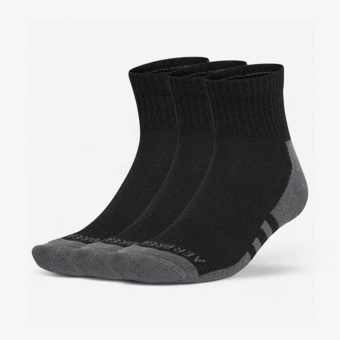 Chaussettes basses 3 bandes Adidas - noir