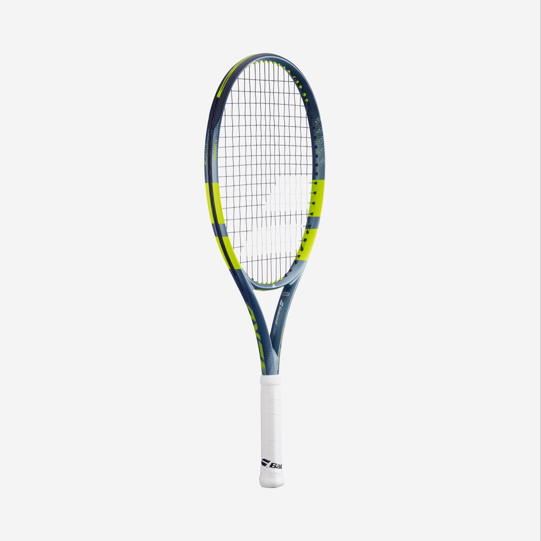 Raquette de tennis enfant 25 pouces, Babolat pure aero jr 25 gris jaune