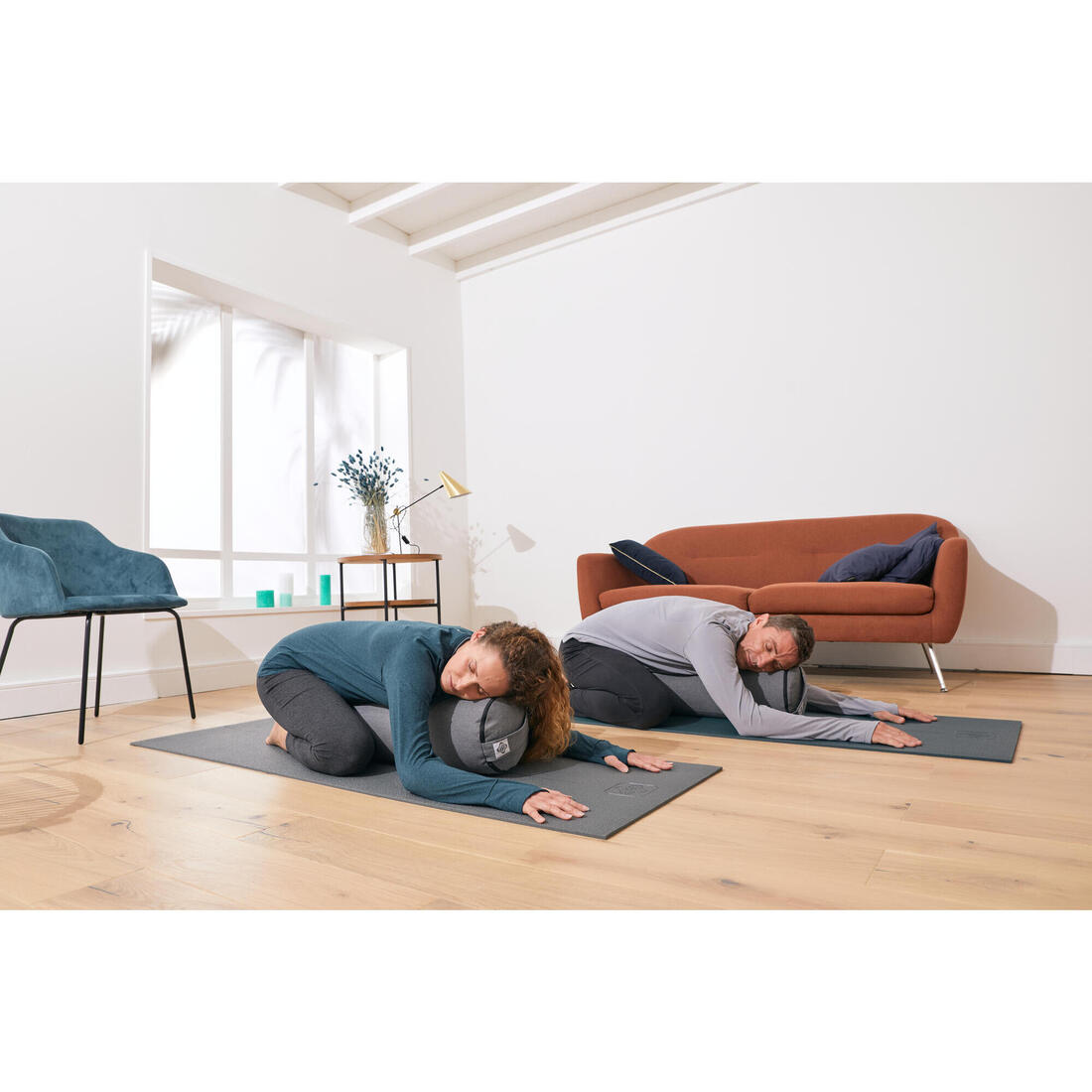 Tapis de yoga doux adhérence et confort 8 mm