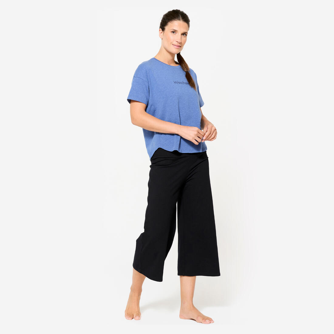 Corsaire de yoga coton  taille haute femme