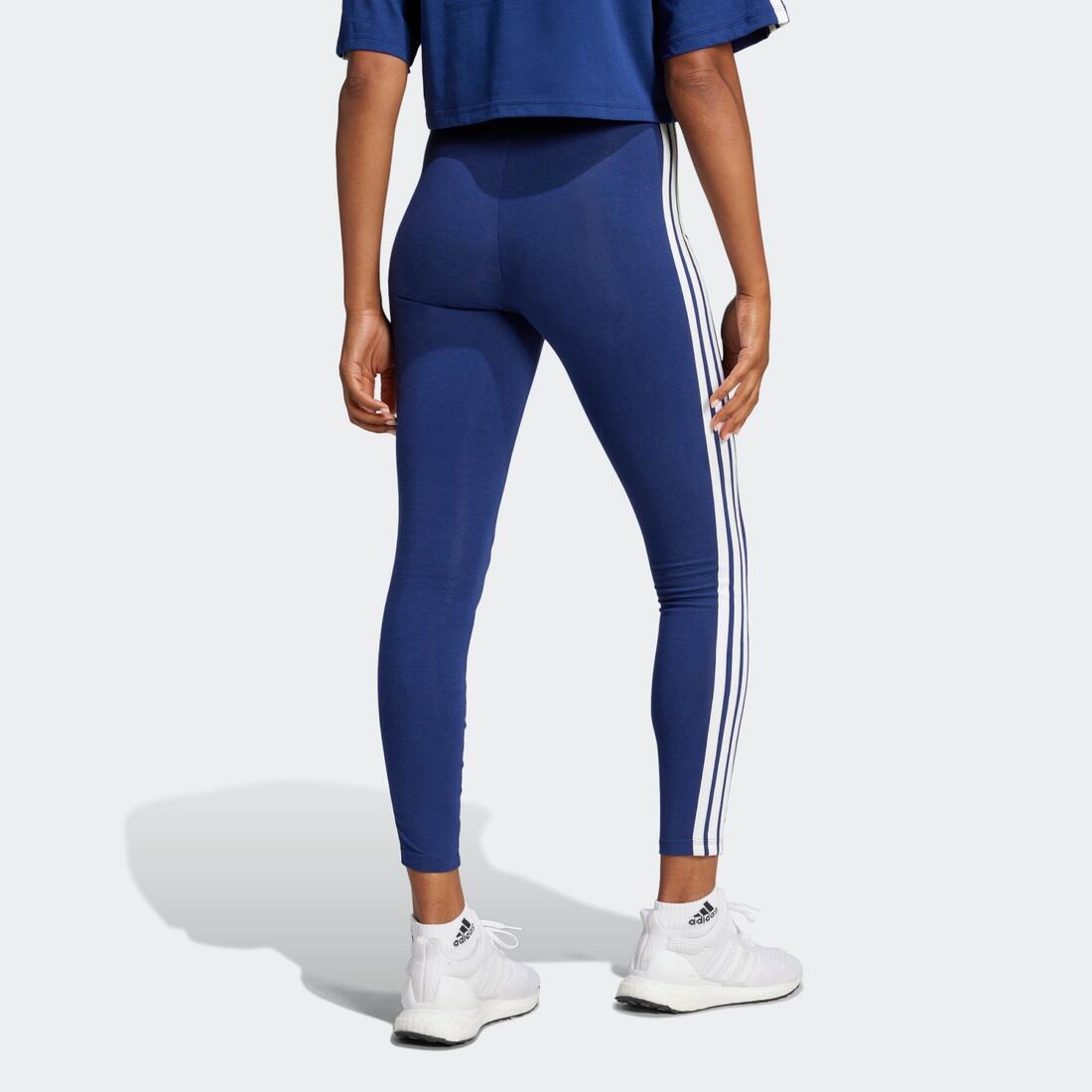 Legging de fitness en coton - femme - bleu foncé