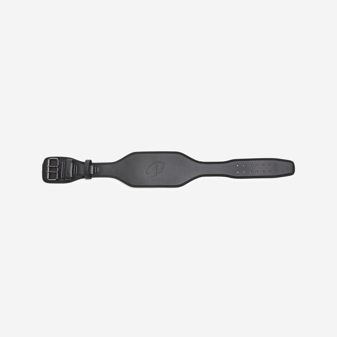 Ceinture lombaire de musculation en cuir résistante, noire