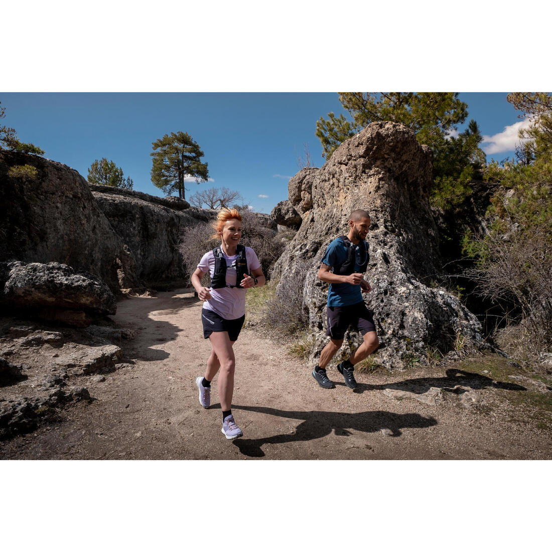 T-shirt de trail running résistant Homme - KIPRUN Run 500 Graph