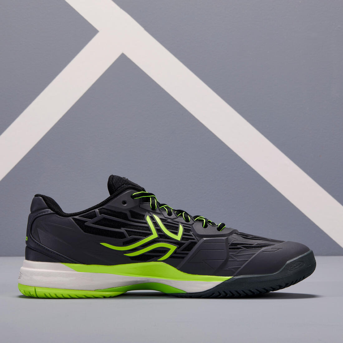 CHAUSSURES DE TENNIS HOMME TS990 NOIR JAUNE MULTI COURT – gris ardoise