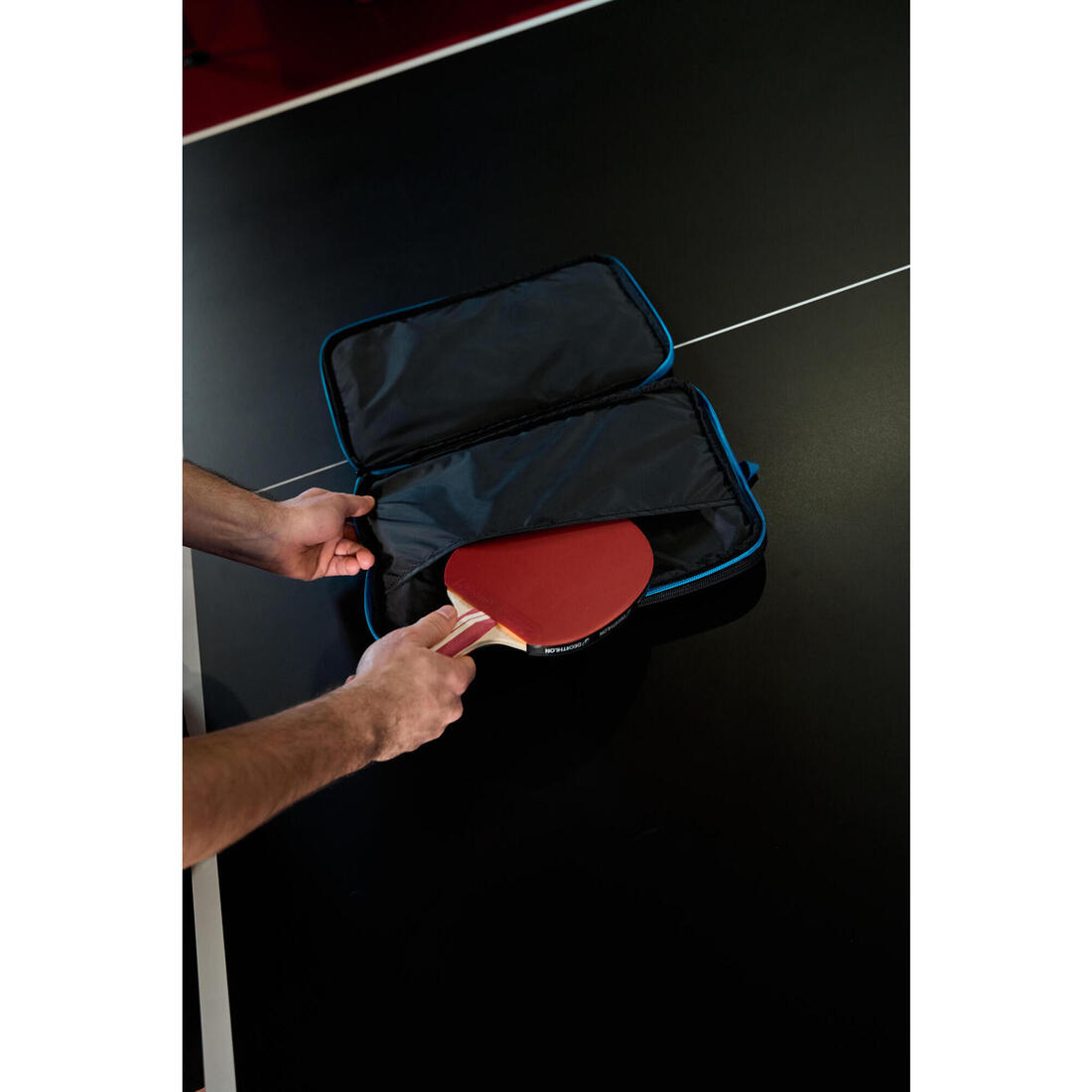 HOUSSE DE RAQUETTE TTC 560 DOUBLE Bleu Noir