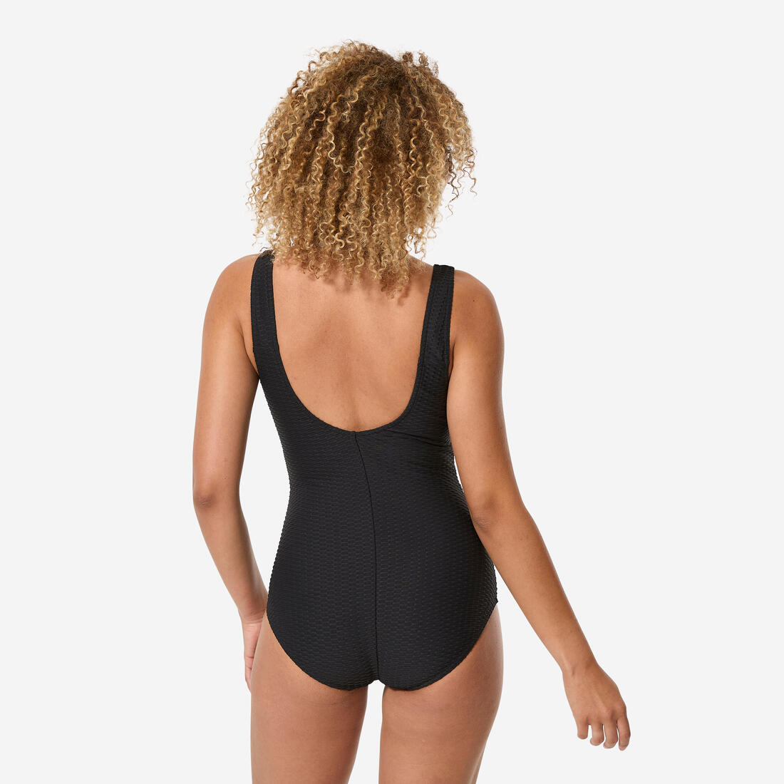 Maillot de bain 1 pièce gaufré natation femme, Rosy