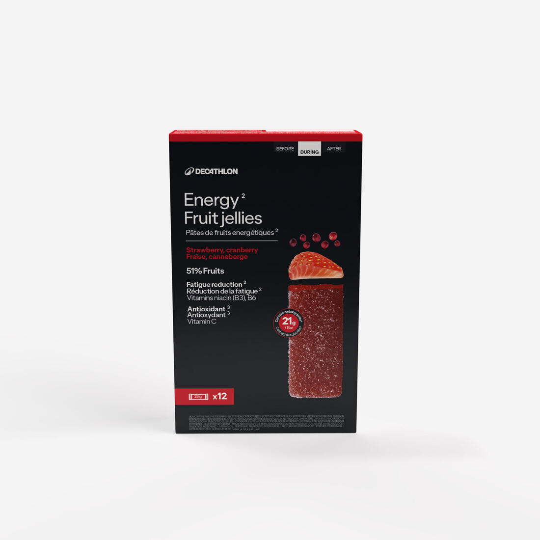 Pâte de fruit énergétique agrumes, x12