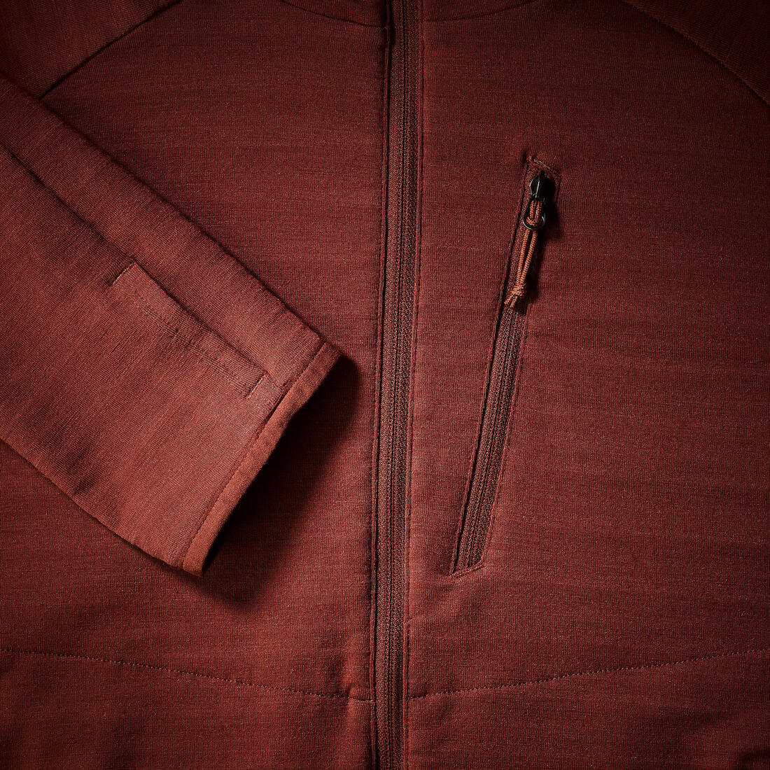 Pull technique à capuche en laine mérinos homme, Resist