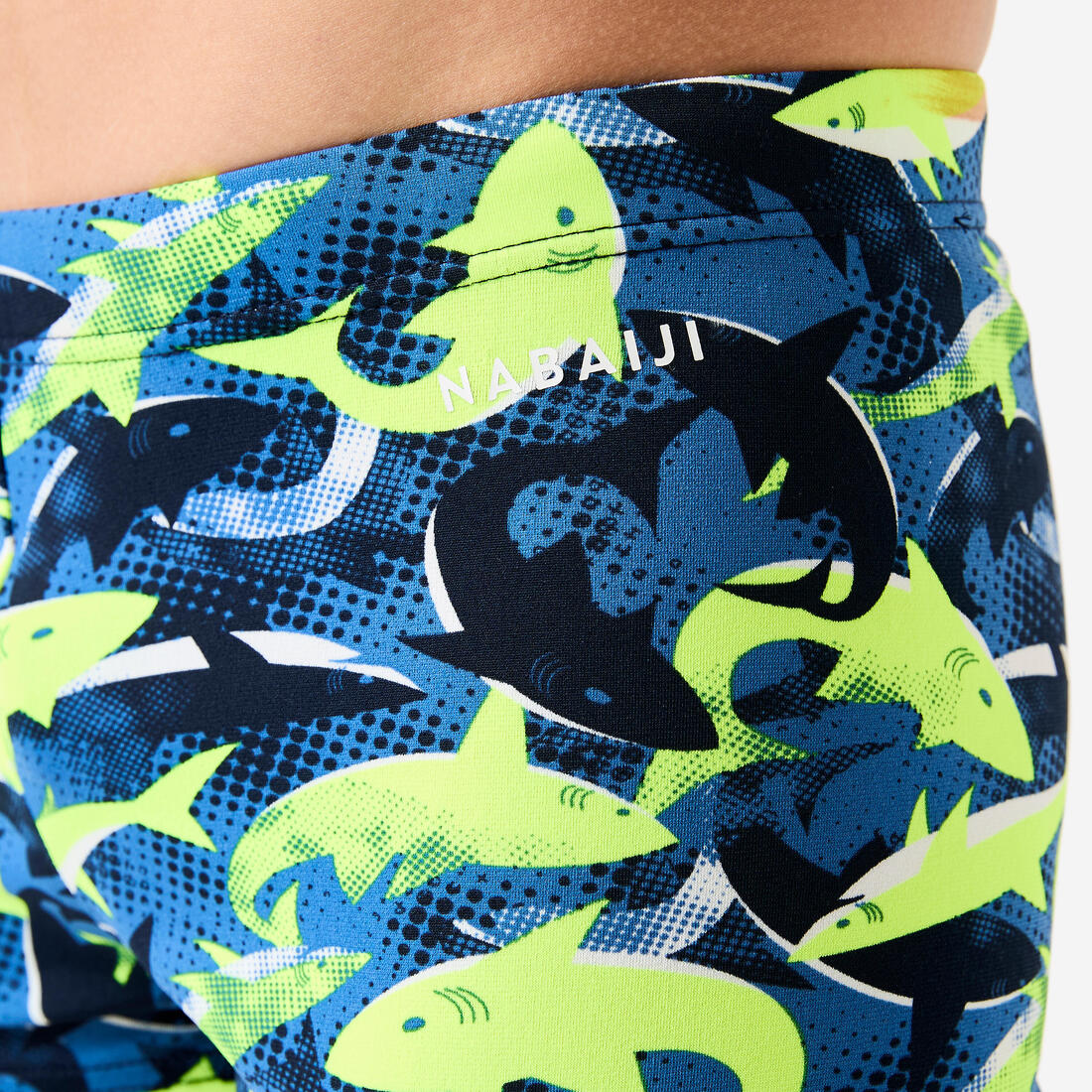 Maillot boxer de bain natation Garçon enfant - 500 Fitib all marin