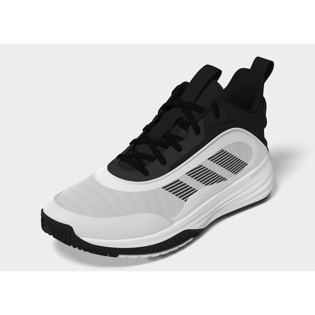 Chaussure de basketball Adulte - Adidas Own The Game 3.0 blanc noir