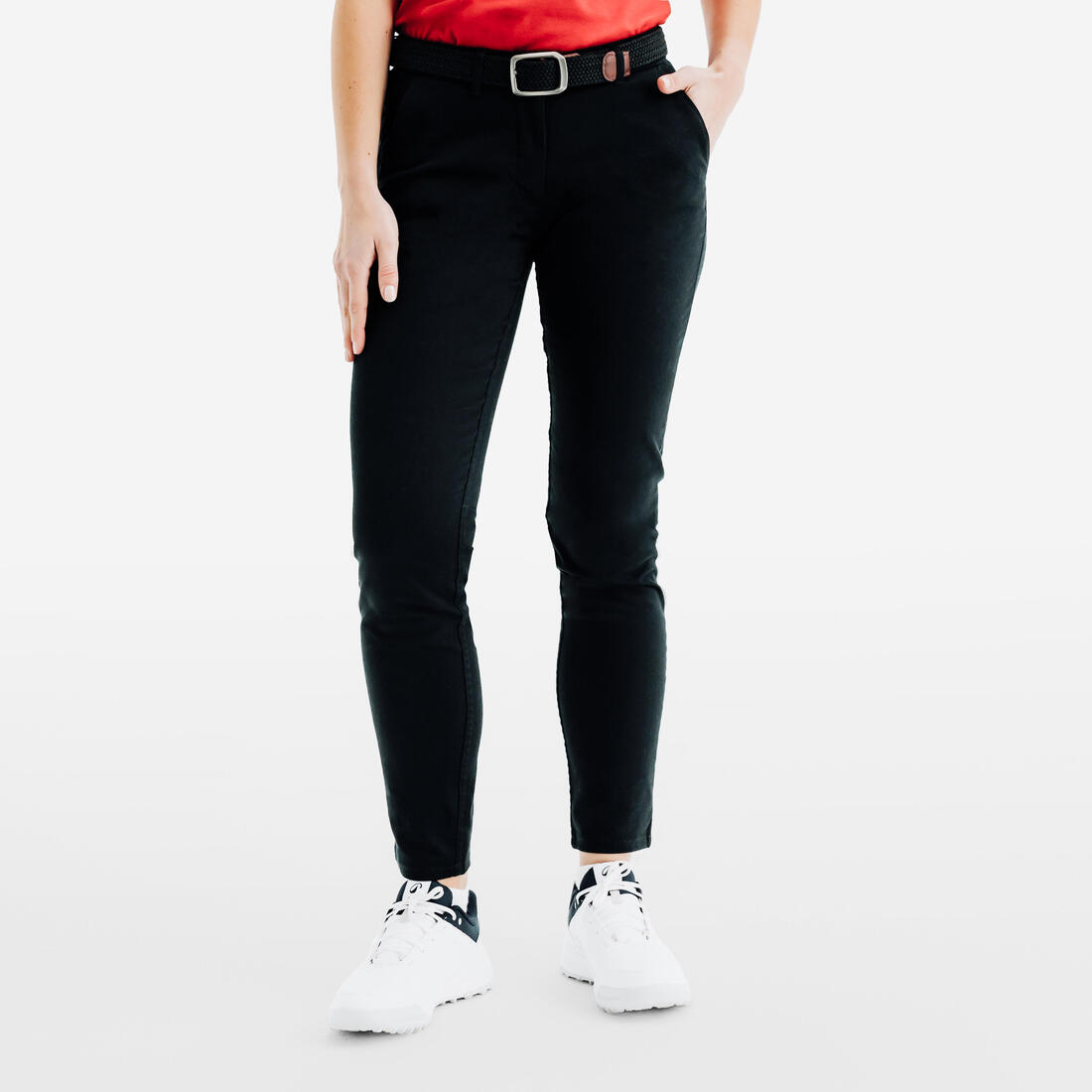 Pantalon chino de golf coton femme, MW500