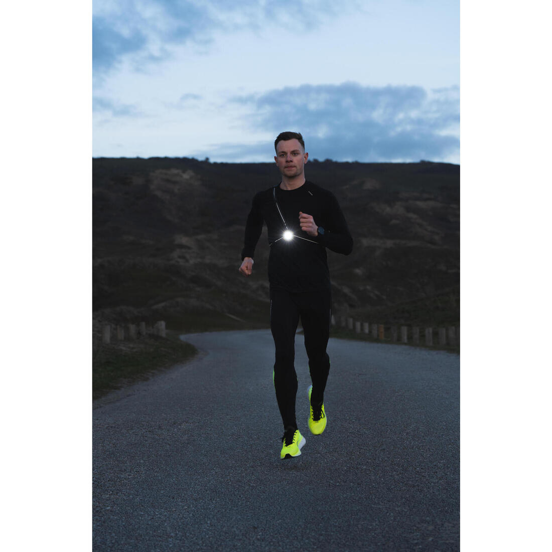 Lampe de running pectorale run light 250 fw19 noire