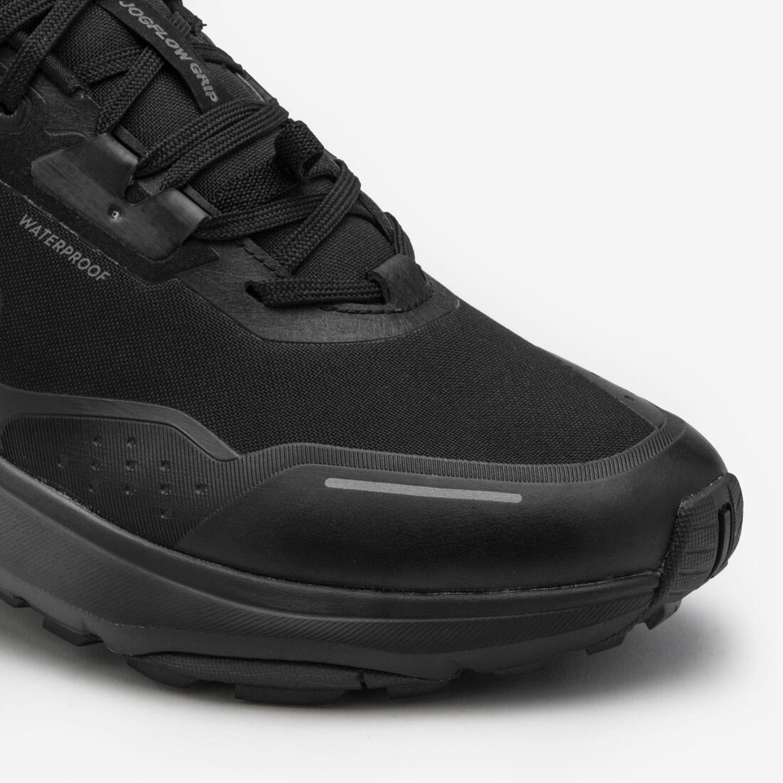 Chaussures de running et trail homme waterproof, JF 190 GRIP noir
