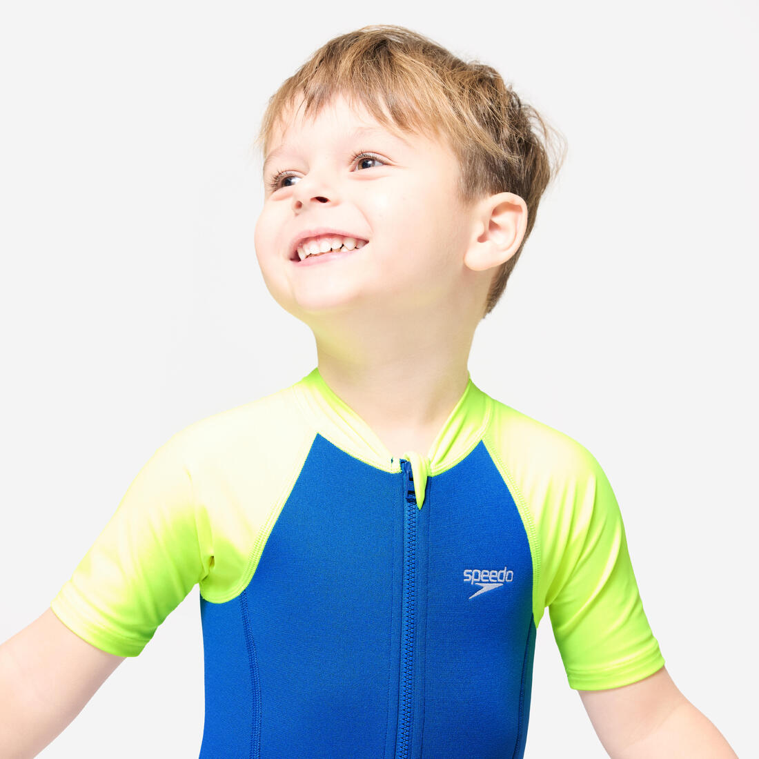 Combinaison néoprène shorty Natation Enfant 2-5 ans - Speedo bleu jaune